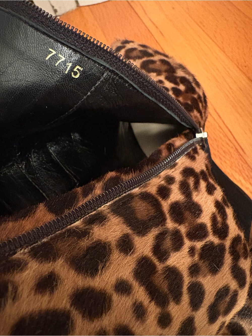 Prada Pony Hair Leopard Print Boots 7715 Size 36EU - Picture 3 of 12